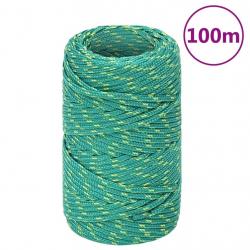 Corde de bateau Vert 2 mm 100 m Polypropylène alsavelo
