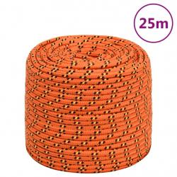 Corde de bateau Orange 8 mm 25 m Polypropylène alsavelo