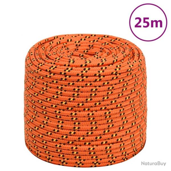 Corde de bateau Orange 8 mm 25 m Polypropylne alsavelo