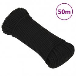 Corde de travail Noir 5 mm 50 m Polyester alsavelo