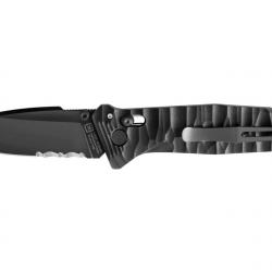 Couteau de poche Cac S200 serration PA6 noir
