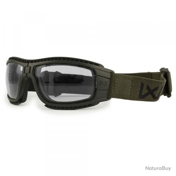 Masque de protection balistique pliable Lynx vert olive crans fum/incolore