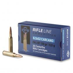 CARTOUCHES PPU 6,5x52 CARCANO 139grs SP BT x20