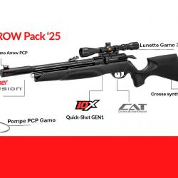 Vente flash ! Carabine à plomb PCP Gamo Arrow - Cal. 4.5 mm - 19.9J + Lunette 3-9x40 wr + Pompe PCP