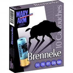 CARTOUCHE DE CHASSE MARY ARM BRENNEKE 32g - CALIBRE 12