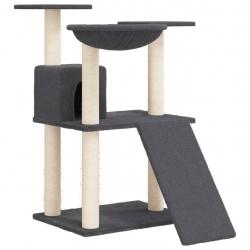 Arbre à chat meuble tour grimper jouet grattage grattoir escalade plateforme avec griffoirs en sisa