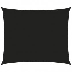 Voile toile d'ombrage parasol tissu oxford rectangulaire 6 x 7 m noir 02_0009738