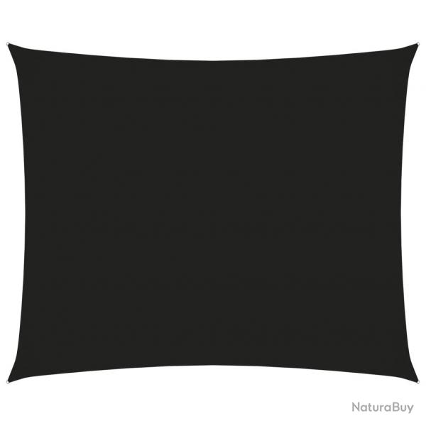 Voile toile d'ombrage parasol tissu oxford rectangulaire 6 x 7 m noir 02_0009738