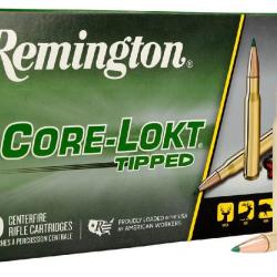 Munitions REMINGTON calibre 270 Win Core-Lokt Tipped 130 gr x20