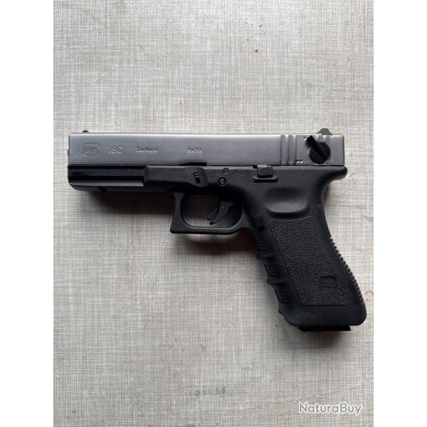 Réplique d'airsoft pistolet Glock 18C tactical - Pistolets (13220059)