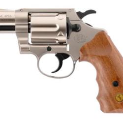 REVOLVER COLT DETECTIVE SPECIAL CAL 9MM RK - NICKEL/WOOD