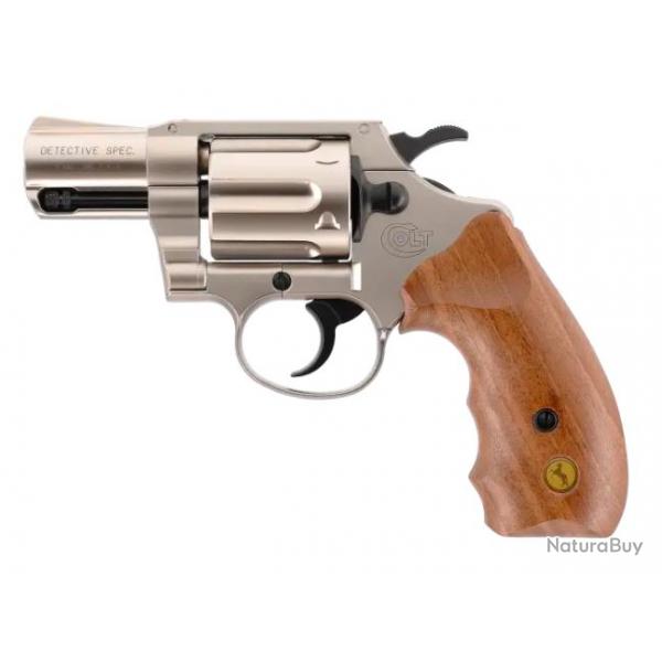 REVOLVER COLT DETECTIVE SPECIAL CAL 9MM RK - NICKEL/WOOD