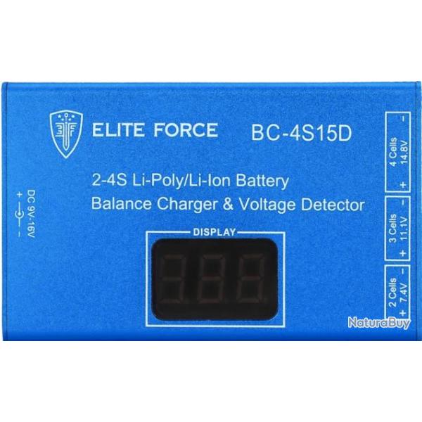 CHARGEUR POUR BATTERIE LIPO "ELITE FORCE" 7,4 A 14,8 V 2-4S