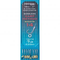 DRENNAN BAS DE LIGNE CARP METHOD BANDIT 4" HOOK PLATE DRENNAN 0,20mm 14 4''/10cm