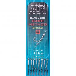 DRENNAN BAS DE LIGNE CARP METHOD SPIKE 4" HOOK PLATE DRENNAN 0,24mm 8 4''/10cm