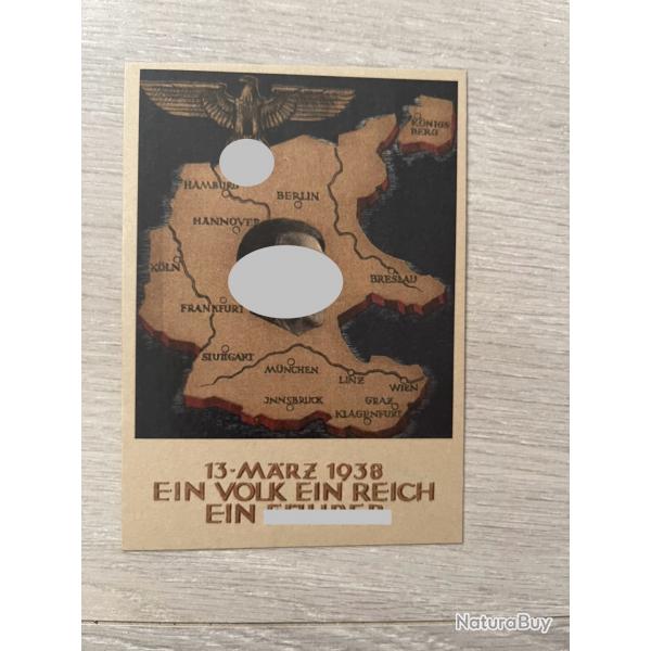 une carte postale allemande 1938