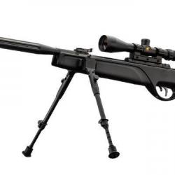 Carabine à plombs 4,5 mm GAMO HPA - IGT (19,9 Joules) + Lunette 3-9 x 40 et bipied Noir