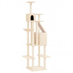 Arbre à chat meuble tour grimper jouet grattage grattoir escalade plateforme avec griffoirs en sisa