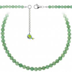 Collier en aventurine - Perles rondes 6 mm - 70 cm