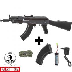 Réplique AK47 Airsoft Spetsnaz AEG - Modèle Compact à haute précision - Bi-ton Gris