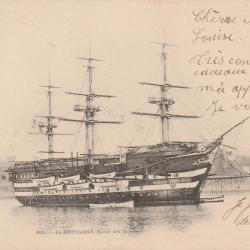 CPA - MARINE -  La Bretagne  - École des Mousses N°300