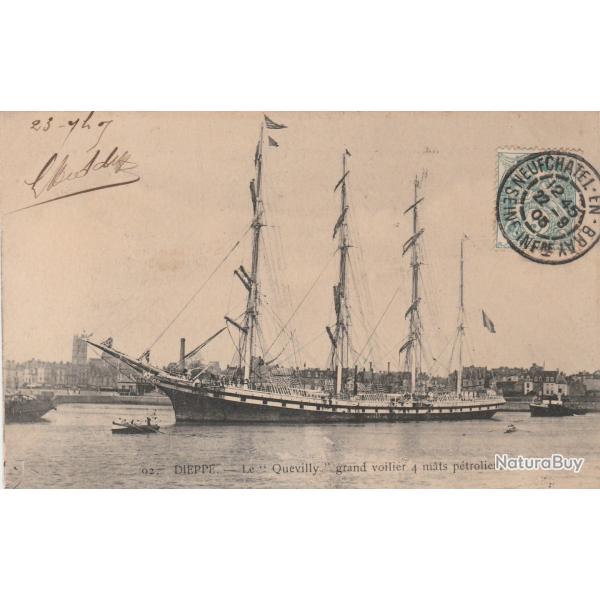 CPA - Marine Franaise -DIEPPE - Le Quevilly"grand voilier 4 mats ptrolier  N303