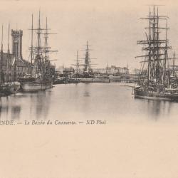 CPA - Marine Française -OSTENDE - Le Bassin du Commerce  N°304