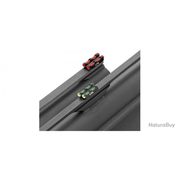 Guidon double fibre optique vert.Lot de 2. colorie a prciser .