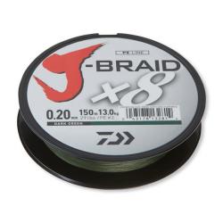 Tresse Daiwa J-Braid X8 Verte 300m 24