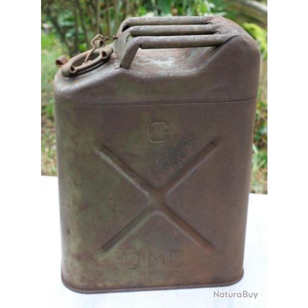 US ARMY - bidon jerrican US Wheeling 1943 un trou signal - ref BRA25JUS002