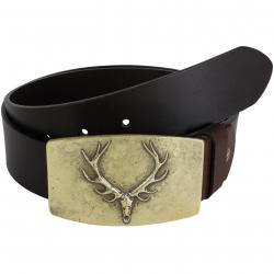 Ceinture en cuir House of Hunting "Antlers" 85 - 100 cm