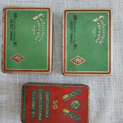 Lot de 3 boites anciennes 9mm