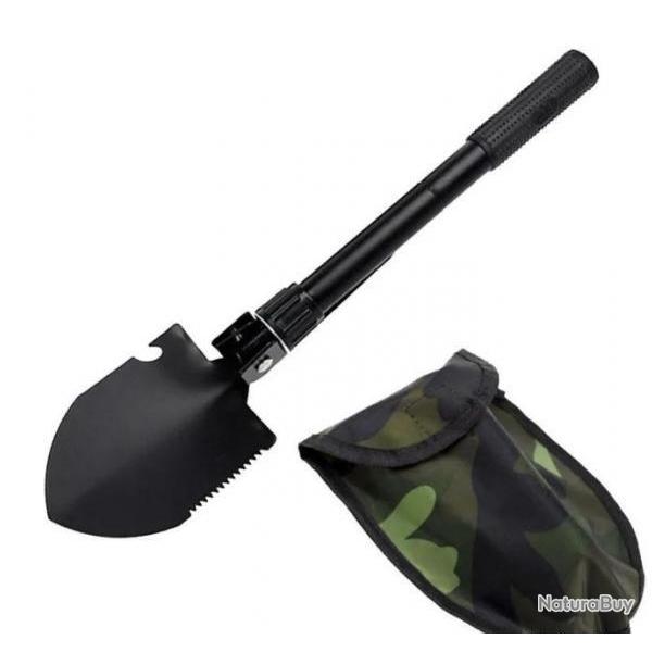 Mini Pelle et pioche de camping pliable avec housse de rangement