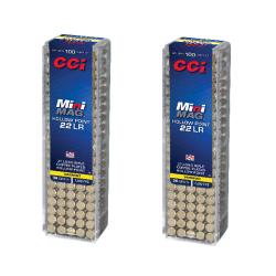 CCI 200 balles calibre 22LR Mini Mag HP 36 Grains - 2 Boite de 100