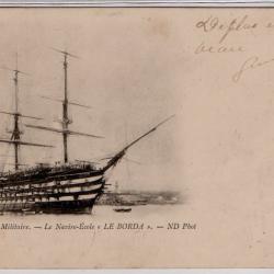 CPA - Marine Militaire -Le Navire - &Eacute;cole - LE BORDA -N&deg;1015