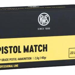 Cartouches RWS Pistol Match 22LR