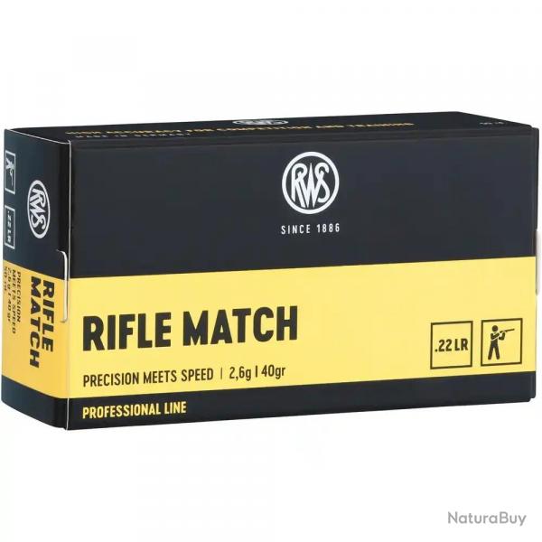 Cartouches RWS - Rifle match 22 LR