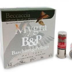 B&P - Cartouches Mygra Becaccia cal12 n°8 1/2- 34GR