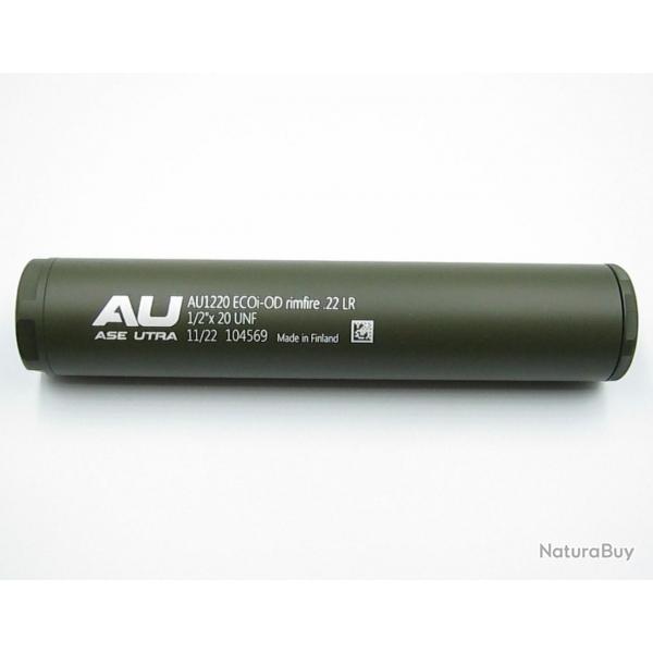 Modrateur de son Ase Utra Ecoi Rimfire Cal.22LR 1/2-20" UNF OD VERT AU-ECO