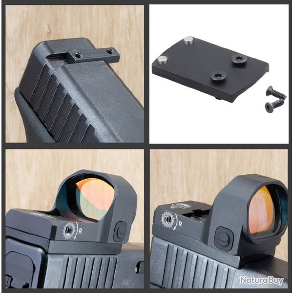 Plaque Montage Red Dot Holosun 407K Glock Non Mos - SKX INDUSTRIES