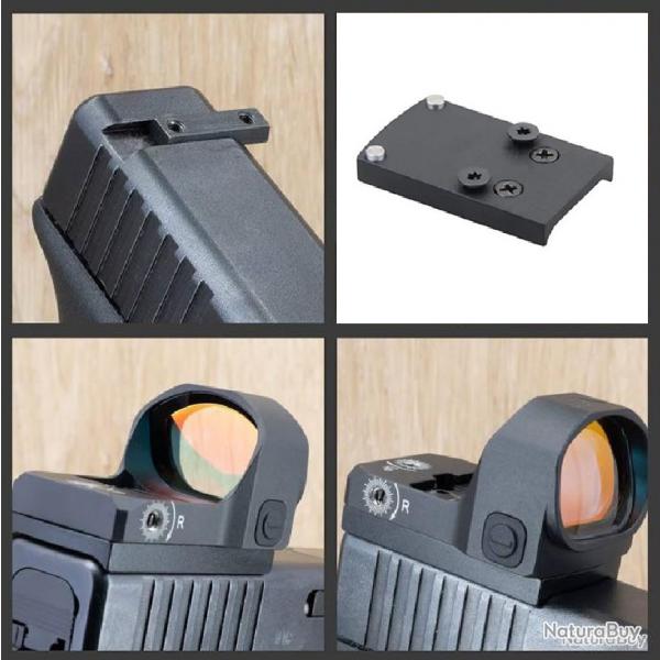Plaque Montage Red Dot Trijicon RMR Glock Non Mos - SKX INDUSTRIES