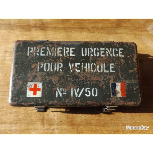 BOITE de PREMIERE URGENCE POUR VEHICULE