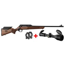 Pack Affût carabine MONZA 30-06 lunette Microdot 3-12x56