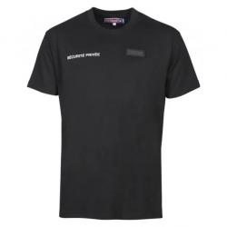 T Shirt de Securite Cityguard Fenetre Matricule à Broder Noir