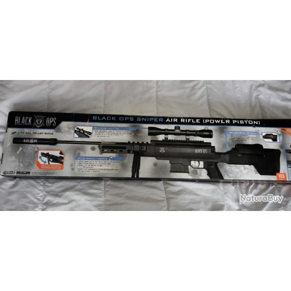 Carabine Black OPS Sniper Tactical 4,5mm 19.90 Joules