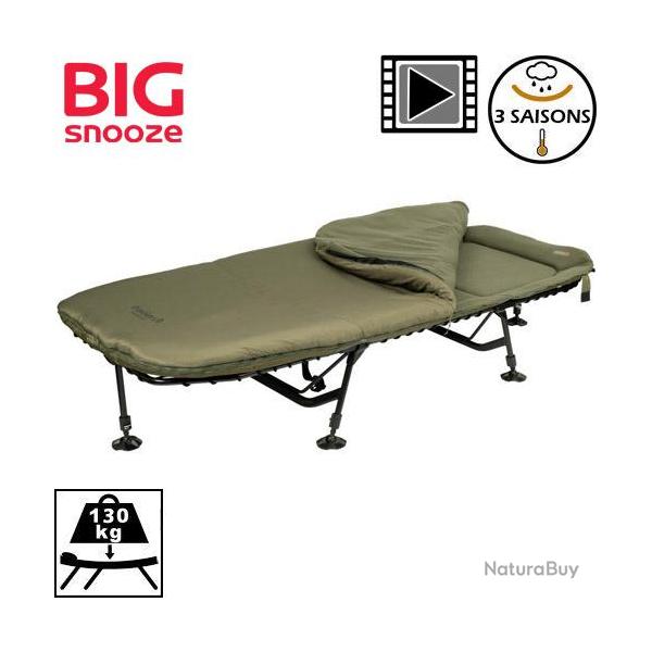 Bed Chair Trakker Big Snooze Wide Bed System 6 pieds 3 saisons