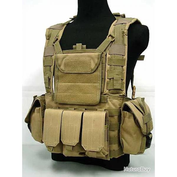 Gilet Tactique Type RRV - Tan
