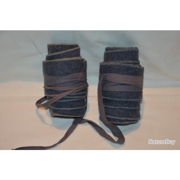 BANDES MOLLETIERES DRAP BLEU HORIZON DE POILU GUERRE 1914/1918-