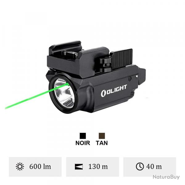 Olight BALDR Mini GL Noir - Lampe Puissante Militaire