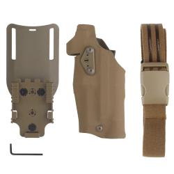 Holster Glock Type Safari - Gaucher - Tan